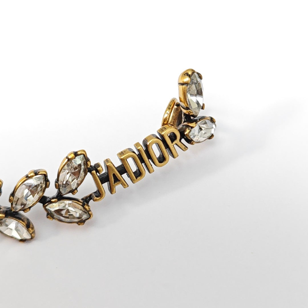 J'adior Metal Gold Stud Earrings