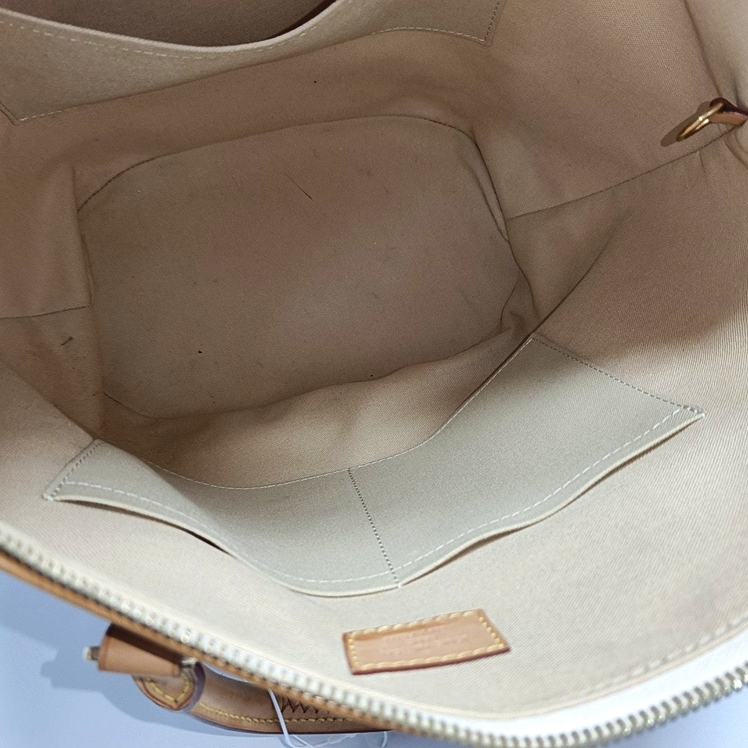 RIVIERA PM Damier Azur Coated Canvas White