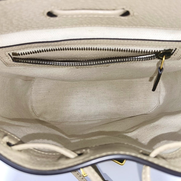 Monogram Coated Canvas Backpack Beige
