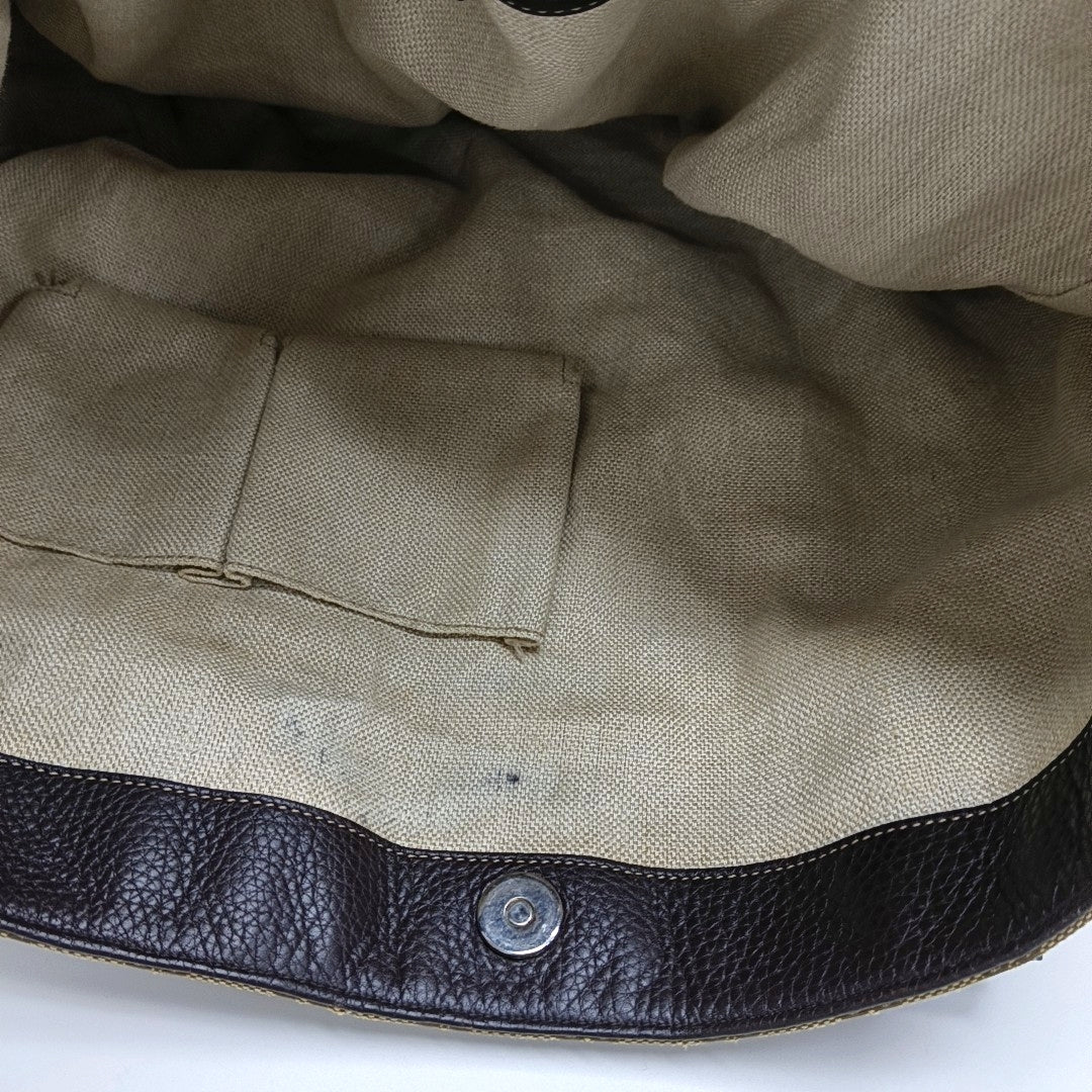 Monogram Canvas Tote Bag Beige