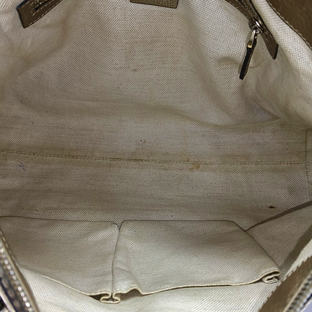 Monogram Canvas Tote Bag Beige