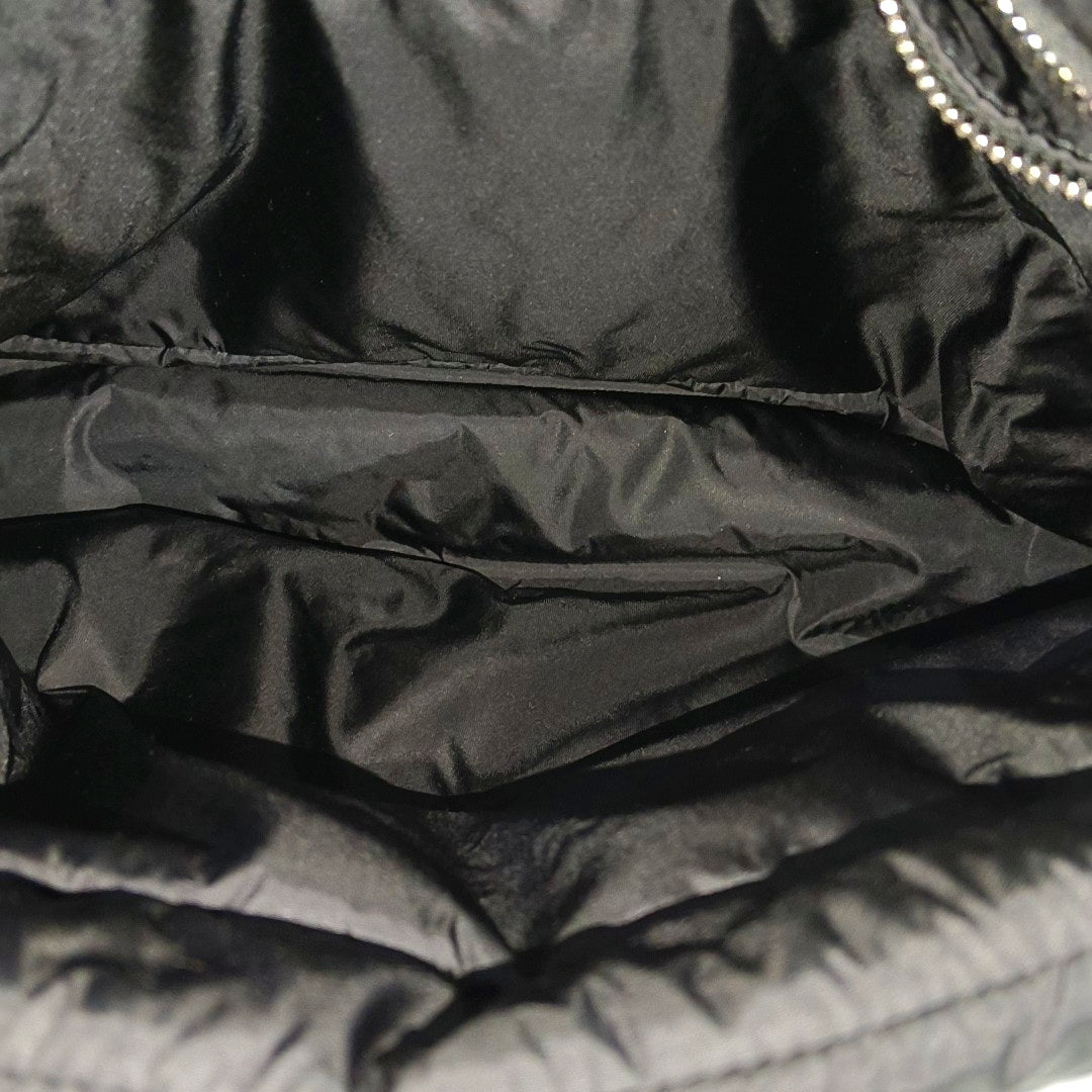 PUFFER Quilted Fabric Black