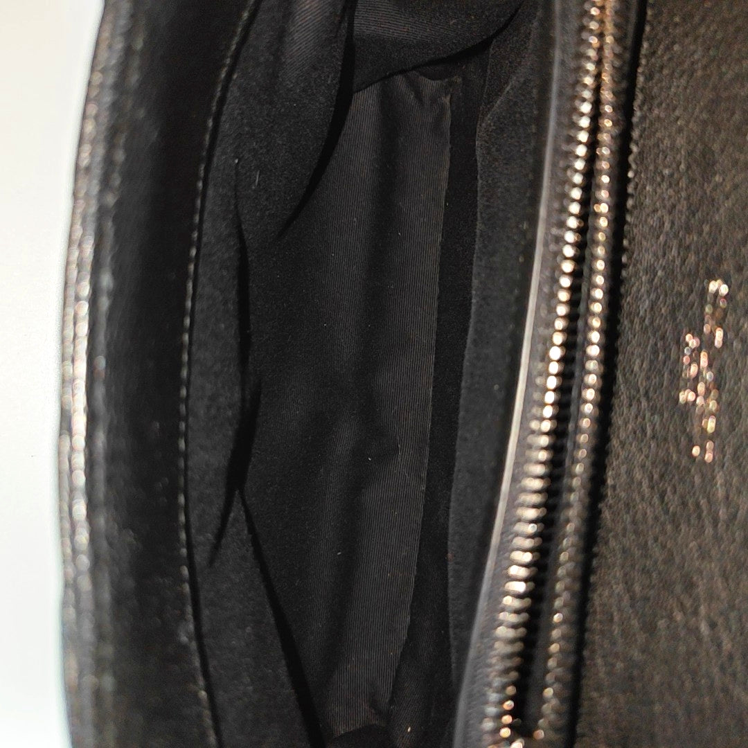 COLLEGE Medium Chevron Lambskin Black