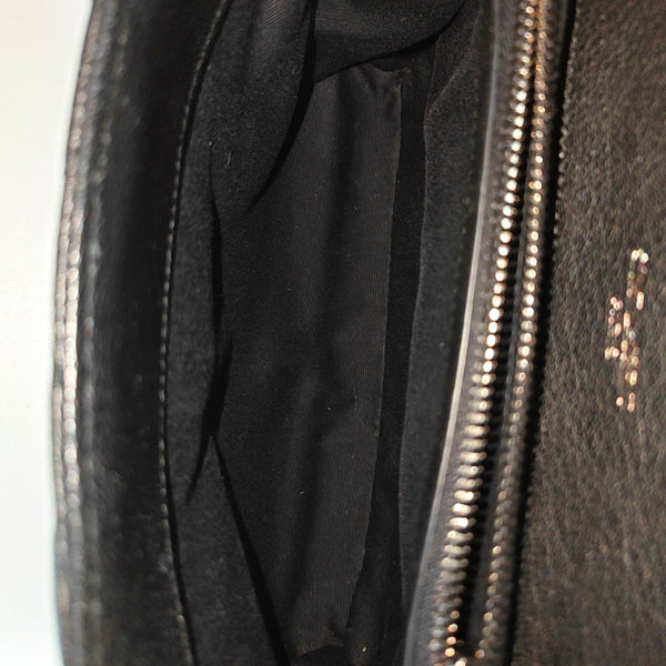COLLEGE Medium Chevron Lambskin Black