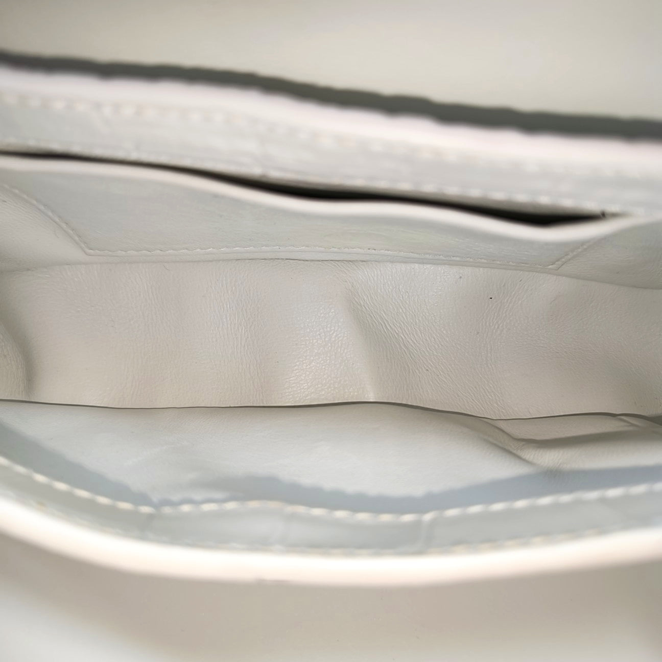 Calfskin Shoulder Bag White