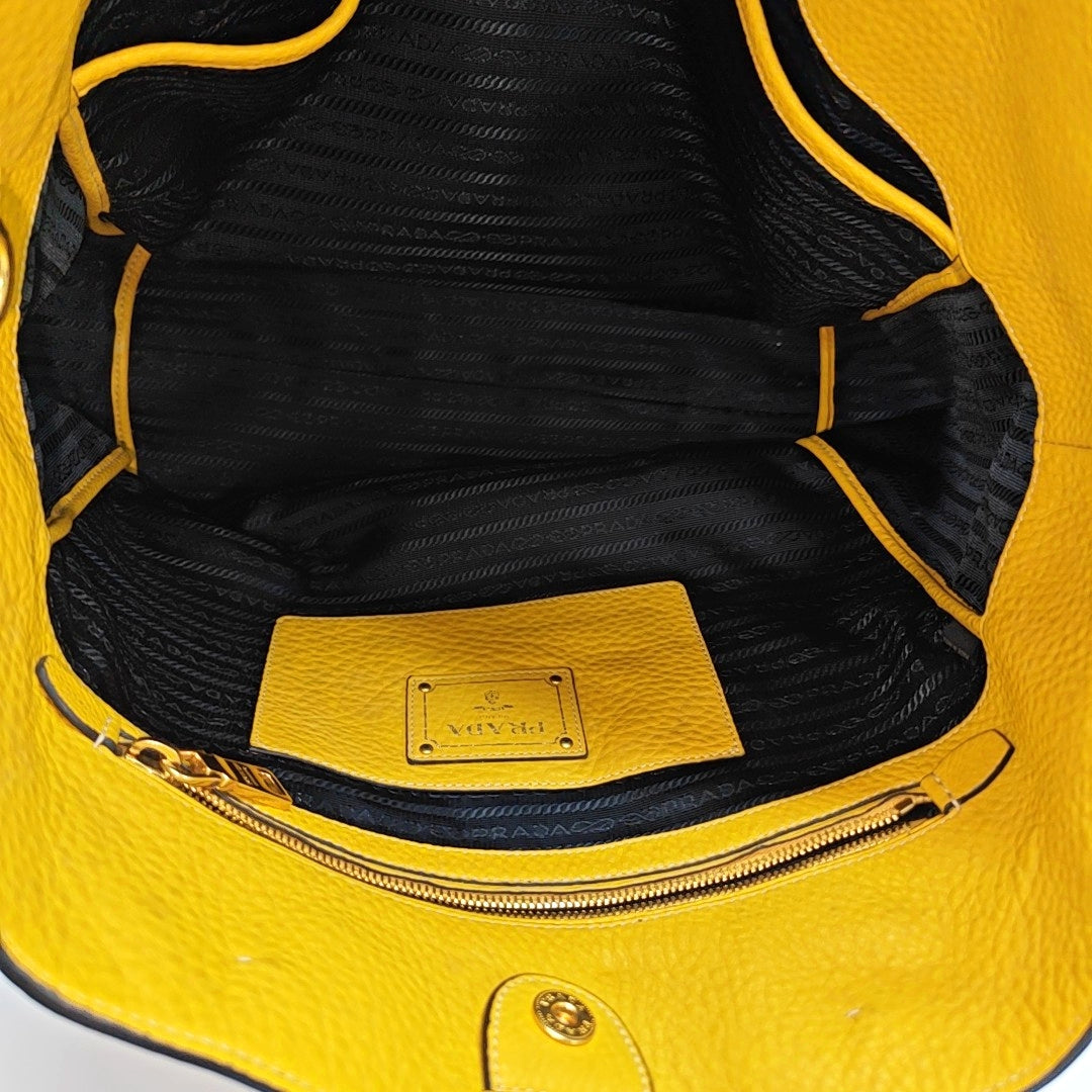 Calfskin Tote Bag Yellow