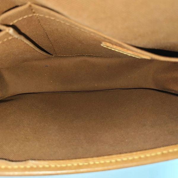 SOLOGNE PM Monogram Coated Canvas Brown