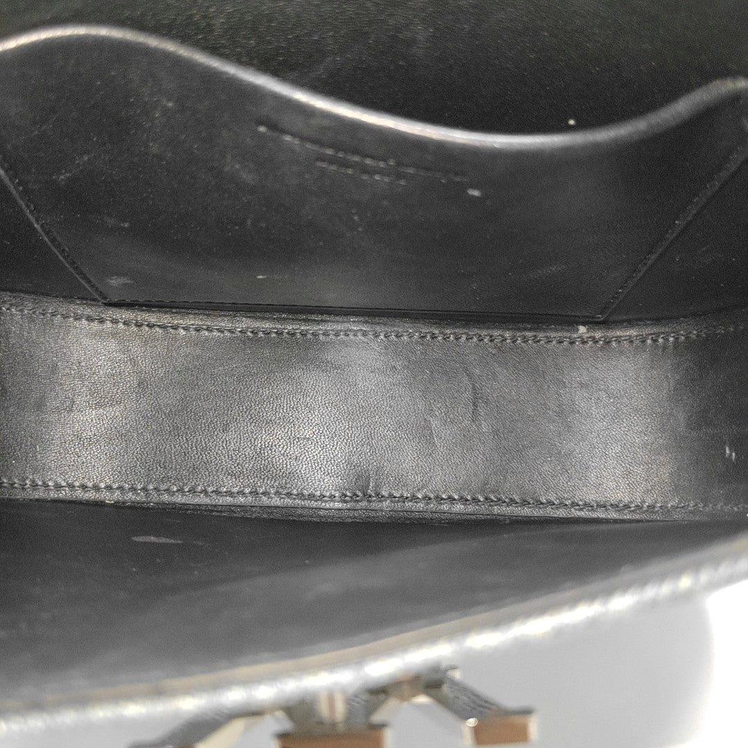 Denim Top Handle Bag Blue