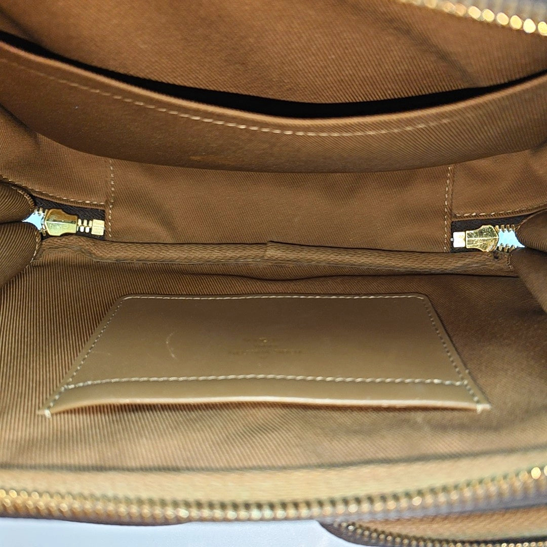 UTILITY Monogram Coated Canvas Brown