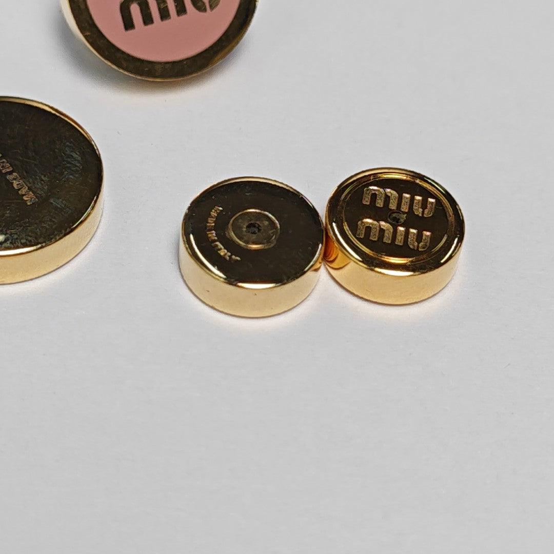 Metal Gold Stud Earrings