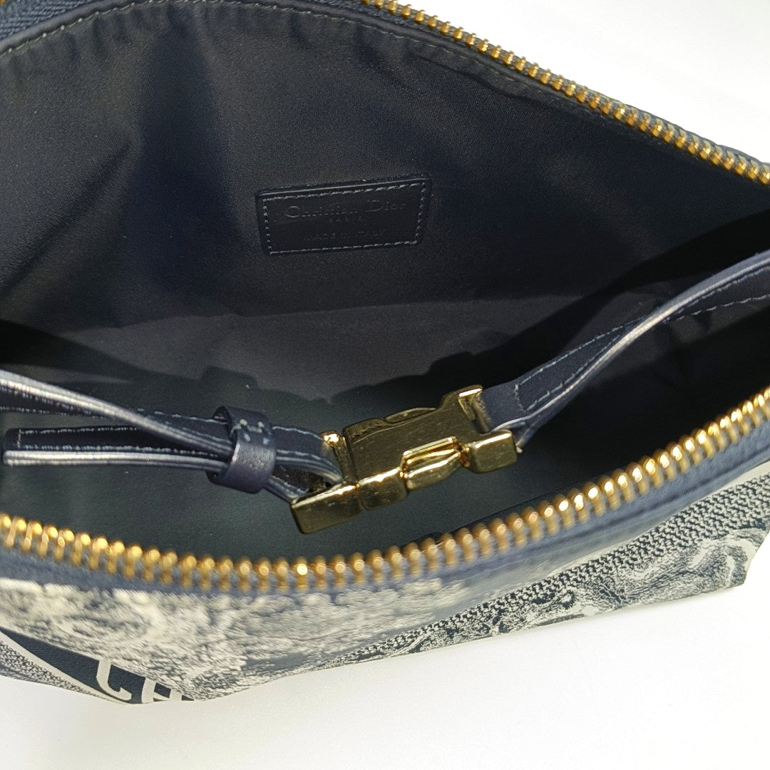 Diortravel Nomad Medium Fabric Blue