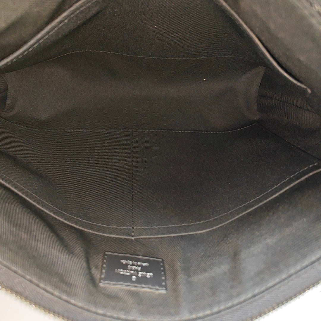 MICK Damier Graphite Coated Canvas Gray