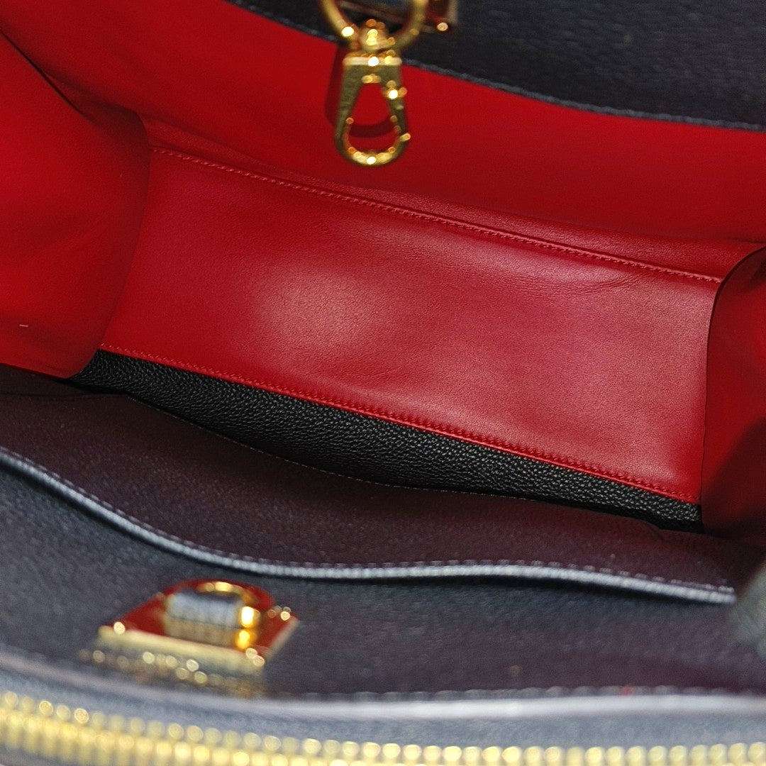 CITY STEAMER PM Calfskin Red