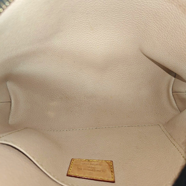 COSMETIC Monogram Coated Canvas Brown