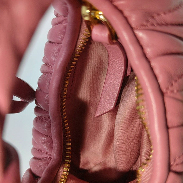 Wander Matelassé Quilted Lambskin Red