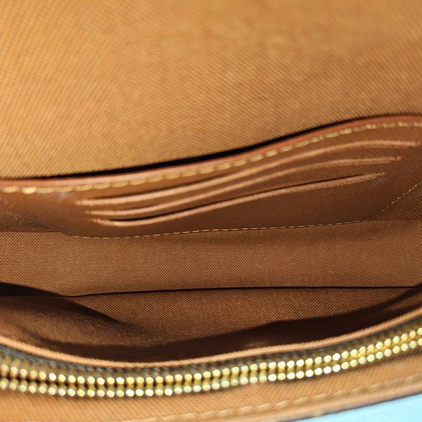 IVY Monogram Coated Canvas Brown
