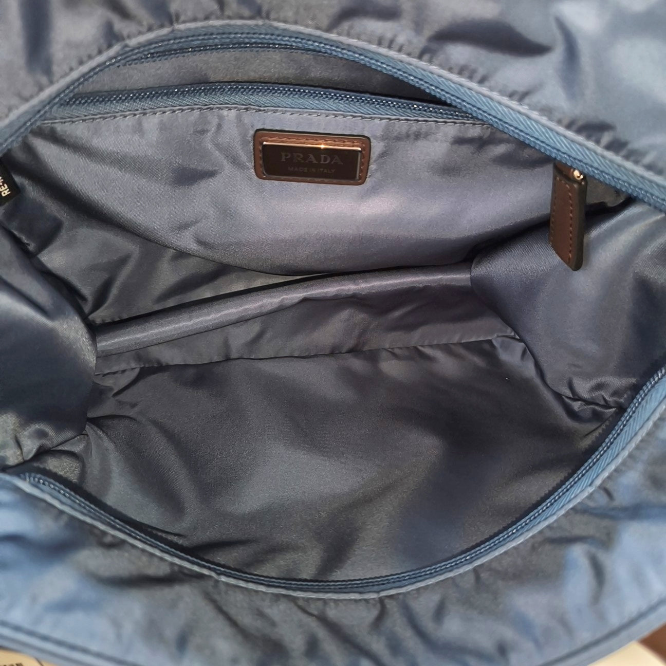 Nylon Shoulder Bag Blue