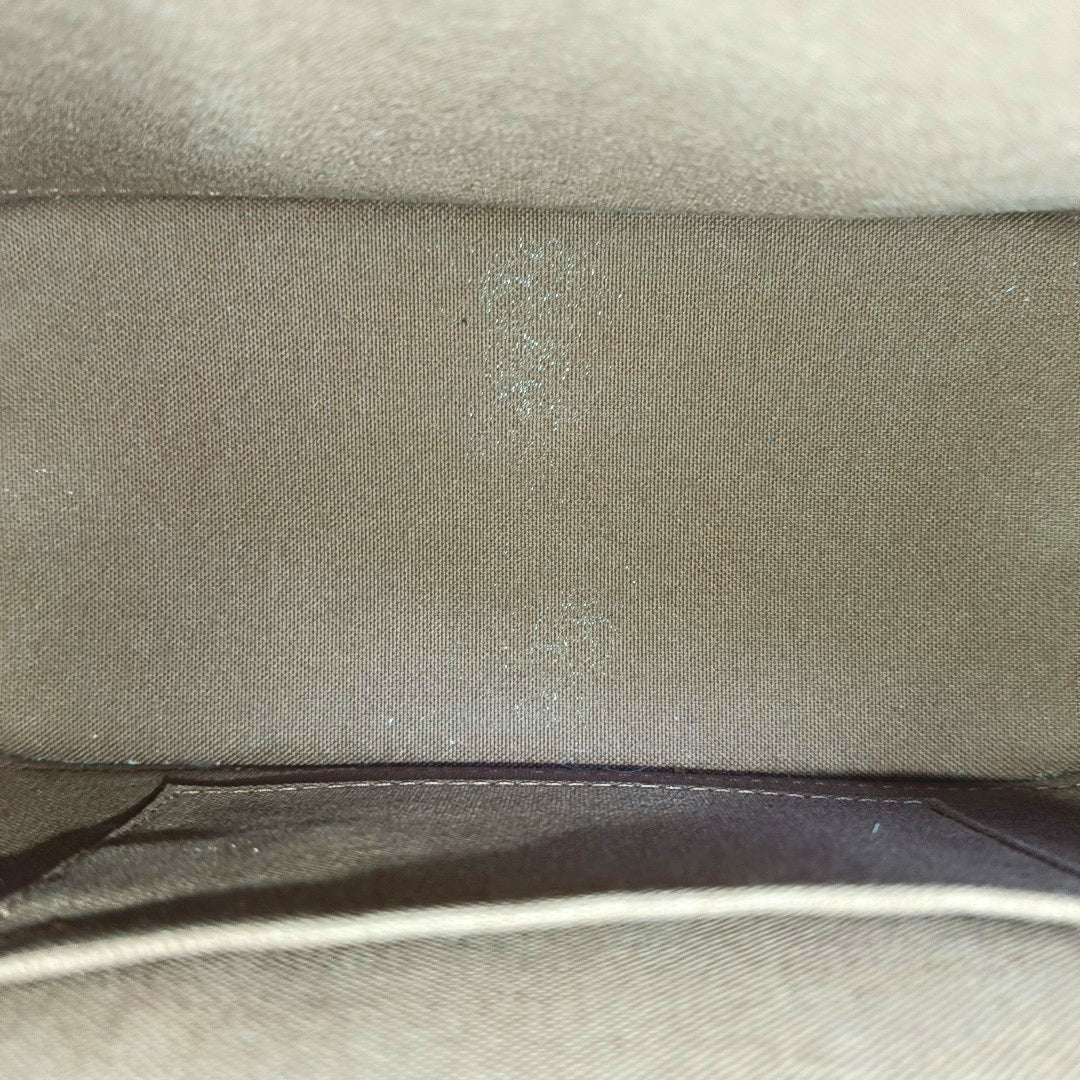 ALMA BB Monogram Coated Canvas Brown