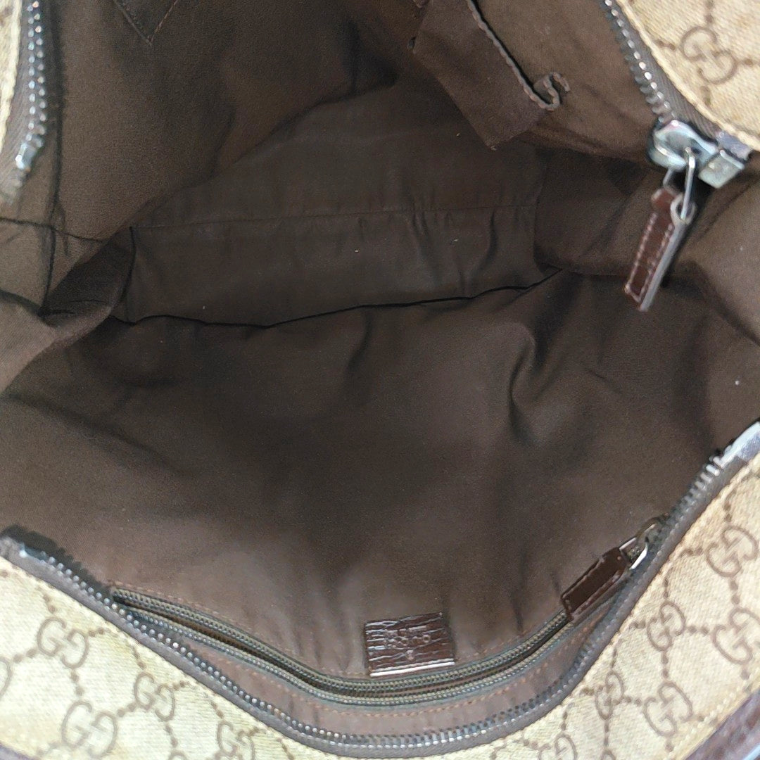 Monogram Coated Canvas Tote Bag Black