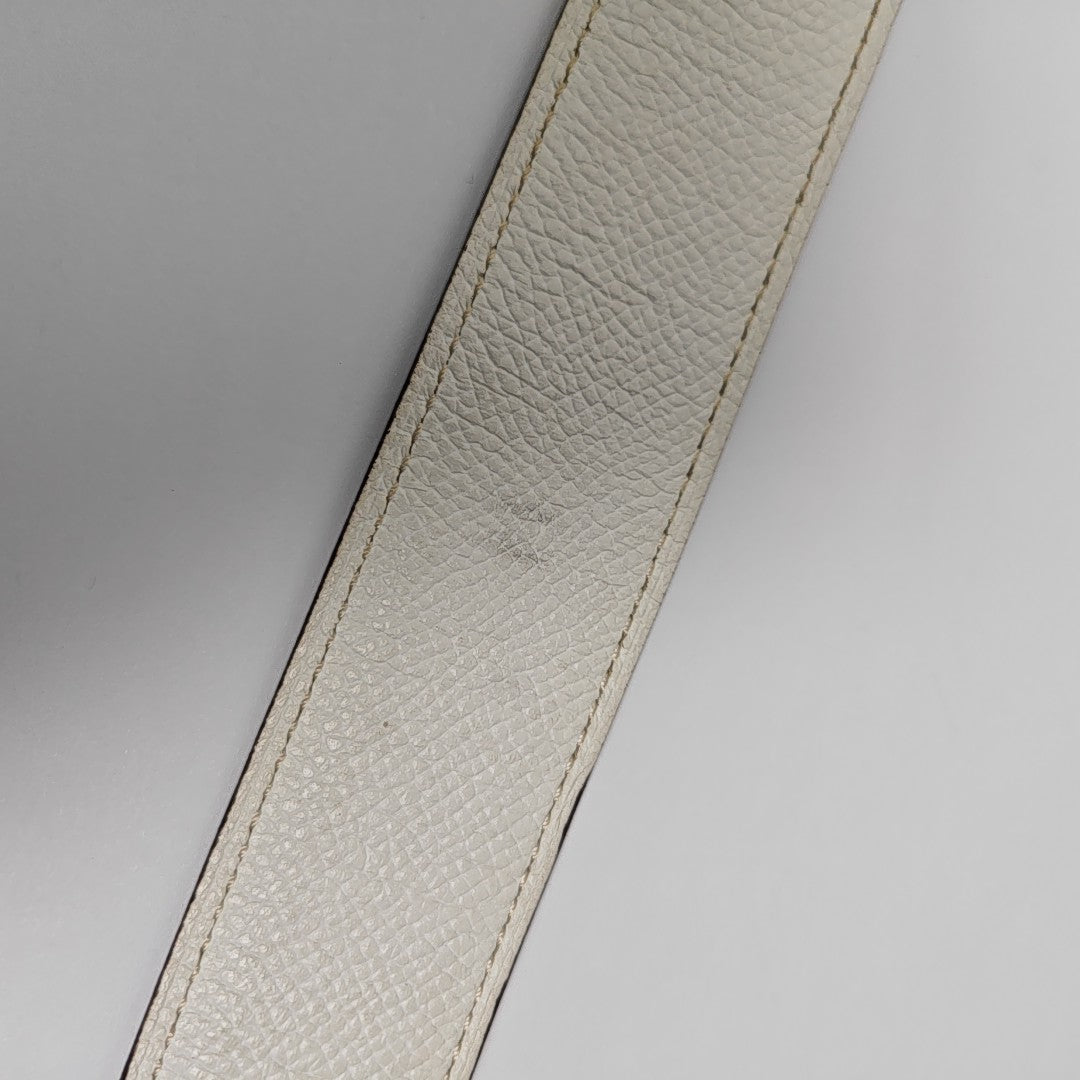 Leather Belt White