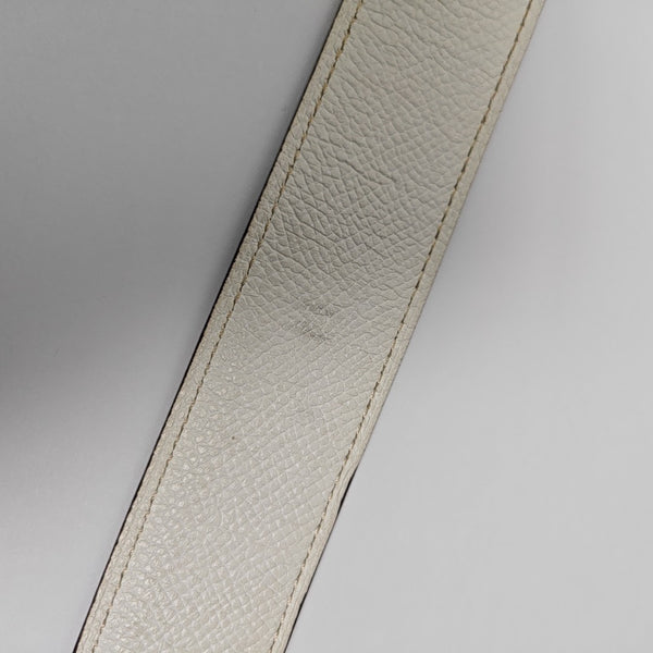Leather Belt White