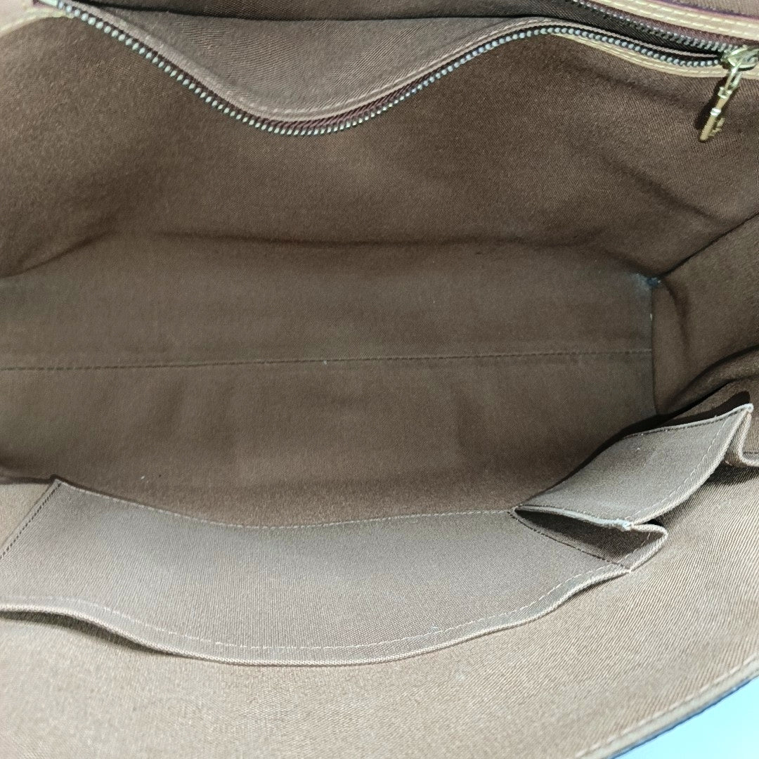 VALMY Monogram Coated Canvas Brown