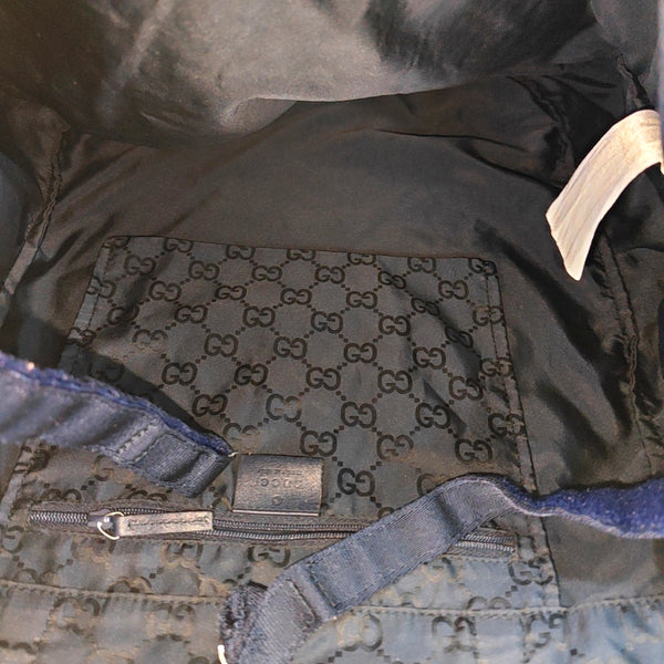 Monogram Nylon Top Handle Bag Blue