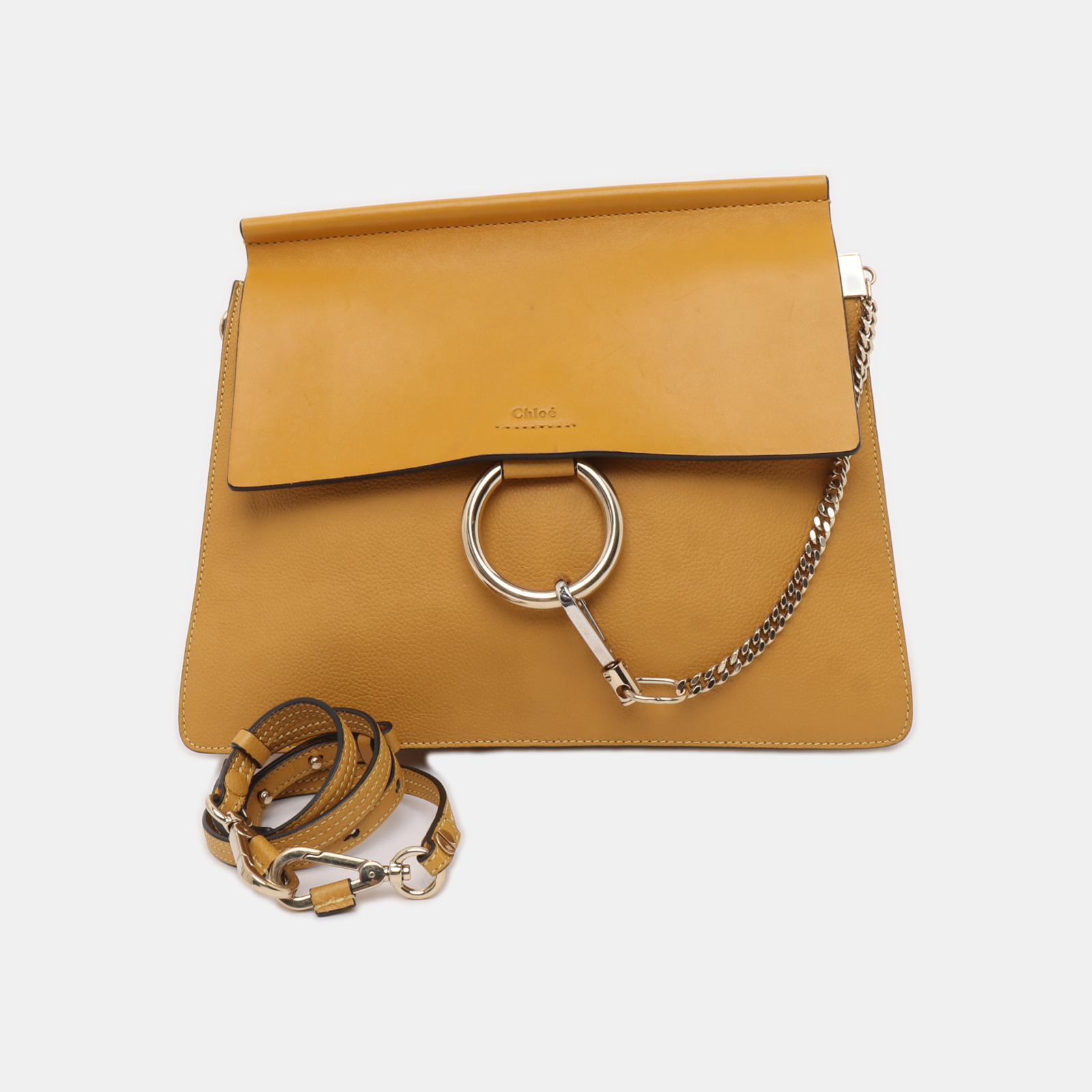 Faye Medium Calfskin Yellow