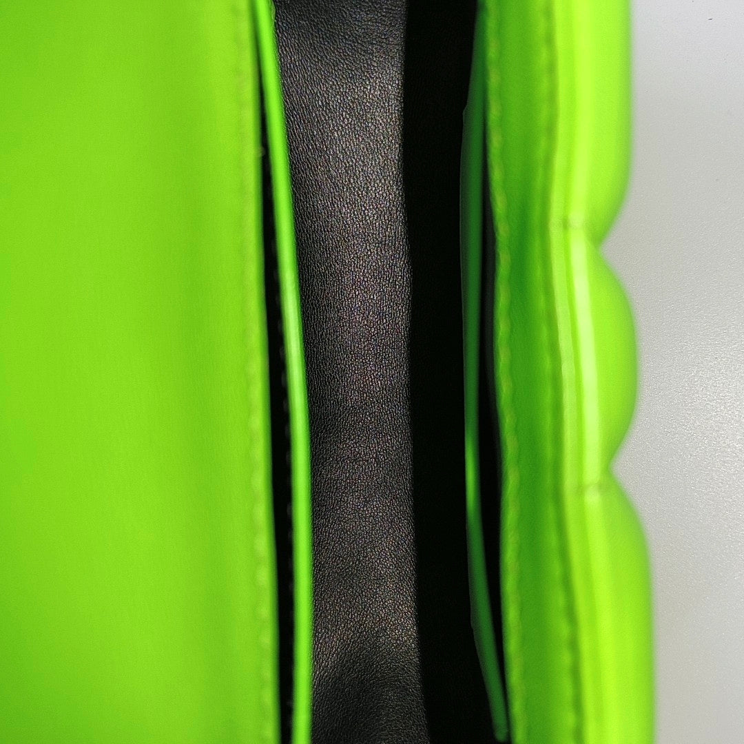 BVLGARI Small Quilted Lambskin Green