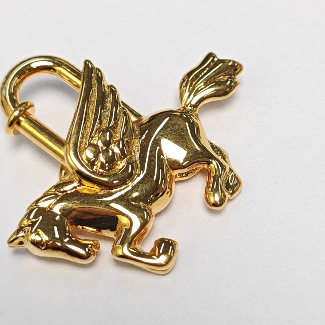 Metal Bag Charm Gold
