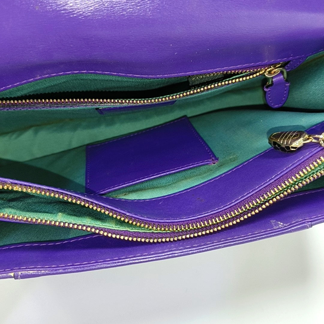 SERPENTI FOREVER Medium Calfskin Purple