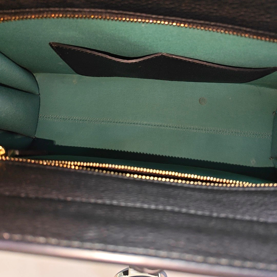 Calfskin Shoulder Bag Black
