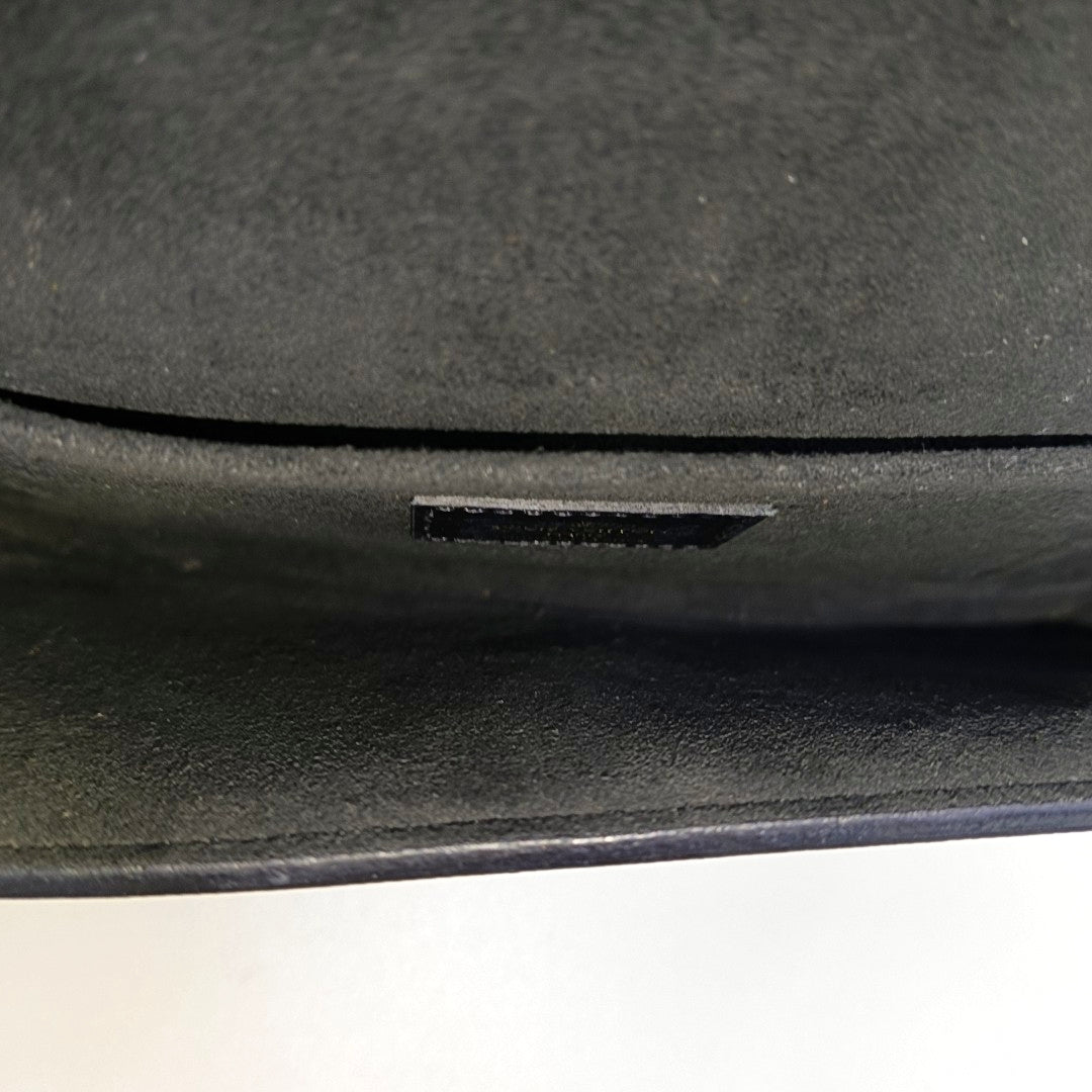 Coated Canvas Shoulder Bag Brown