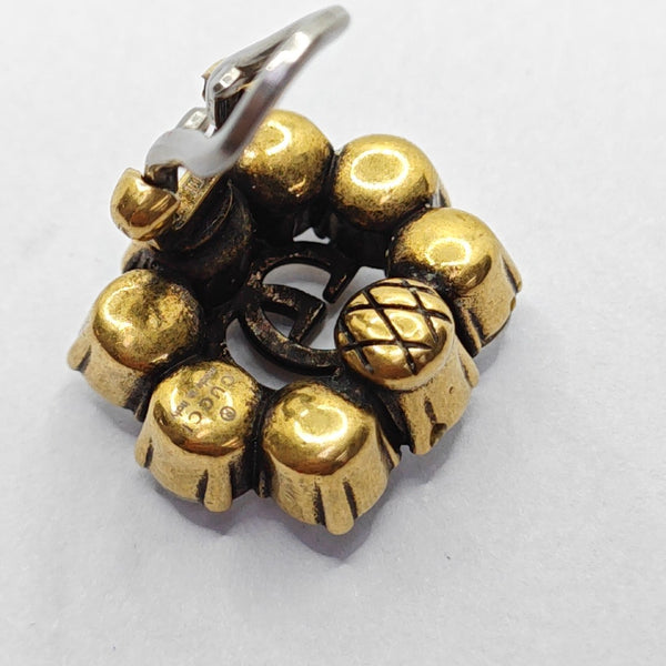 Metal Gold Clip On Earrings