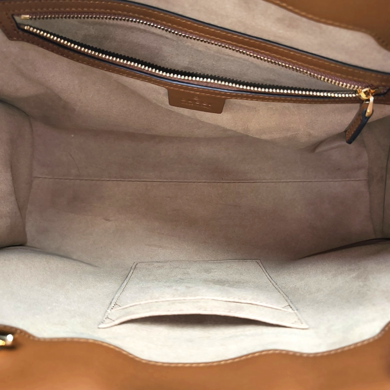 Padlock Medium Monogram Coated Canvas Beige