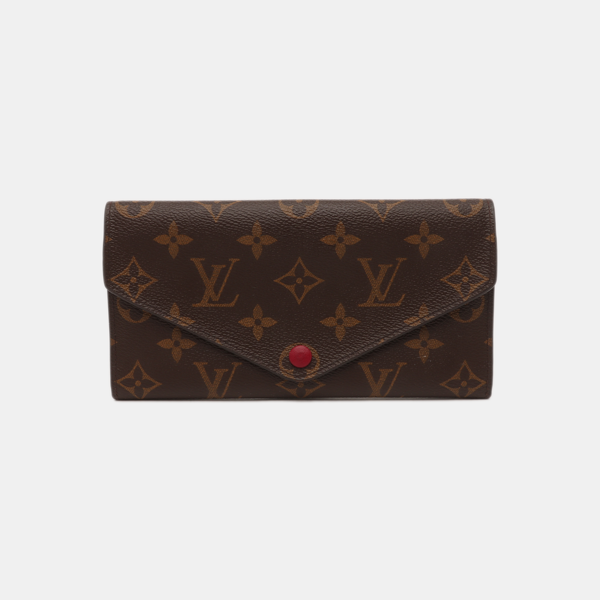 JOSÉPHINE Monogram Coated Canvas Brown Wallet