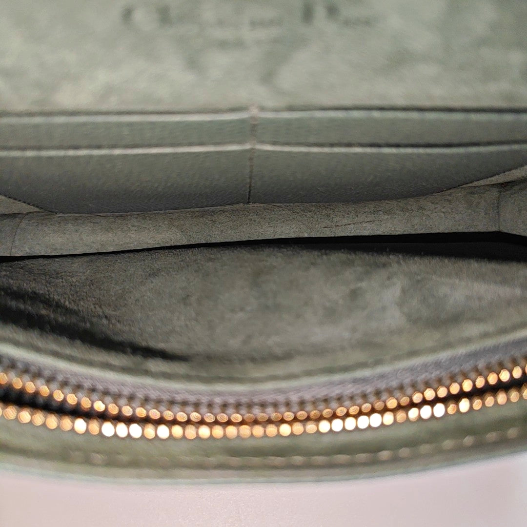 Diorama Small Cannage Calfskin Green
