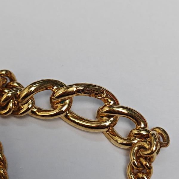 Twist Round Metal Gold Necklace