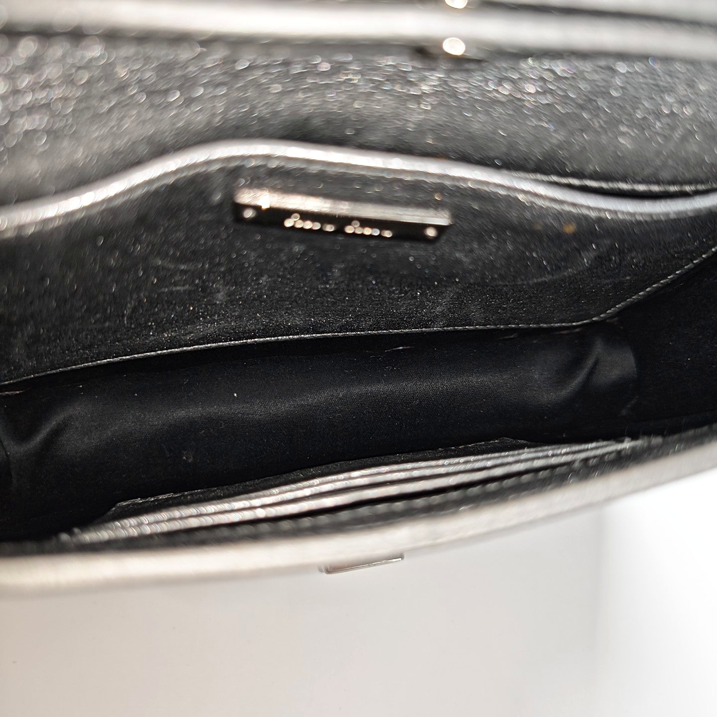 Quilted Lambskin Shoulder Bag Silver