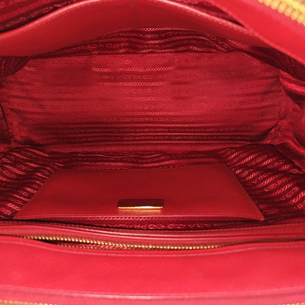 Galleria Large Saffiano Calfskin Red