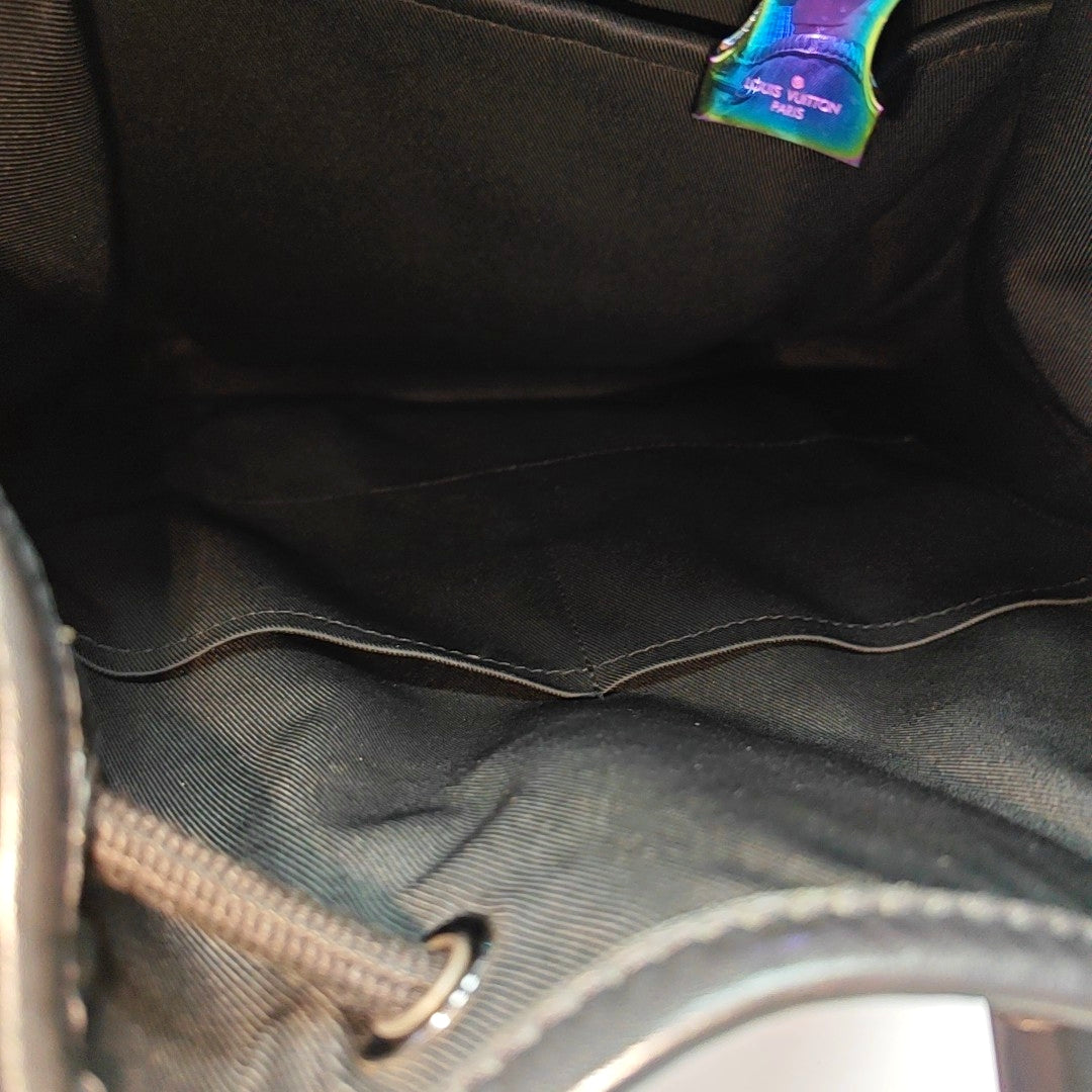 Coated Canvas Backpack Black
