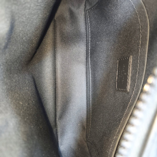S LOCK Monogram Calfskin Black