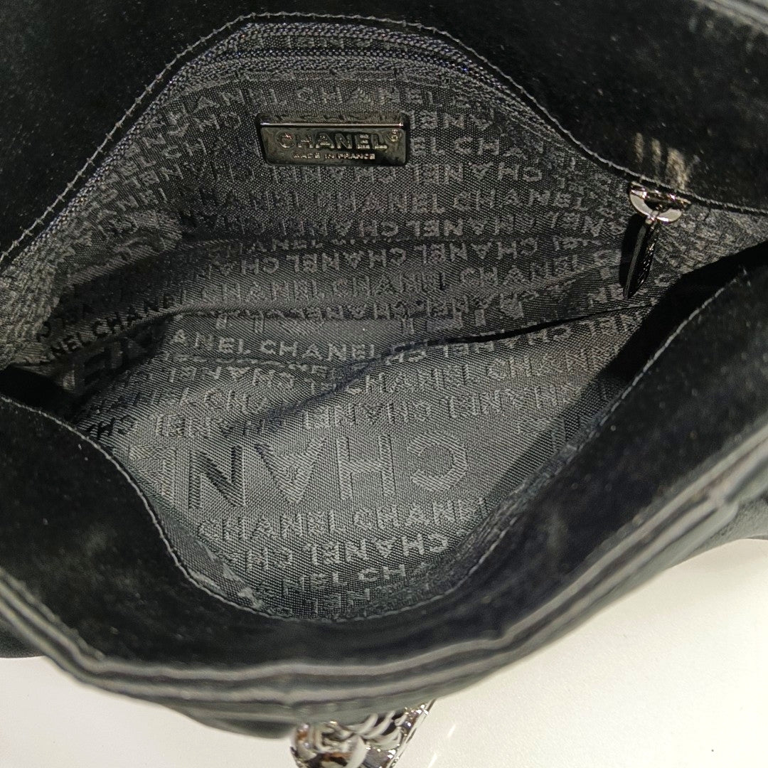 Nylon Top Handle Bag Black