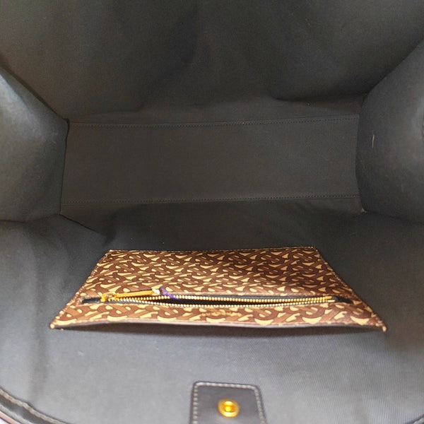 MONOGRAM Large Coated Canvas Brown