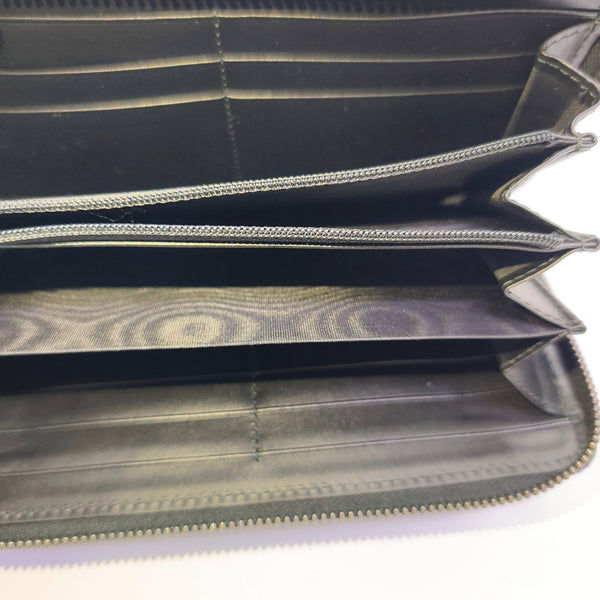 Signature Monogram Calfskin Black Wallet