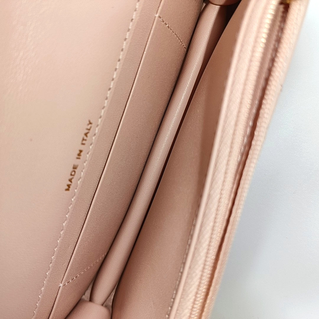 WOC Quilted Lambskin Pink