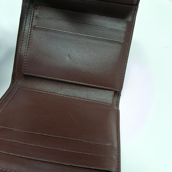 Quilted Grained Calfskin Wallet Black