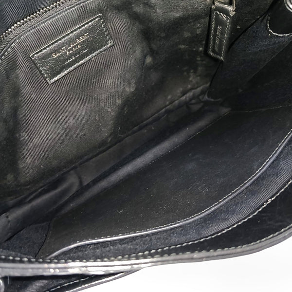 NIKI Medium Chevron Calfskin Black