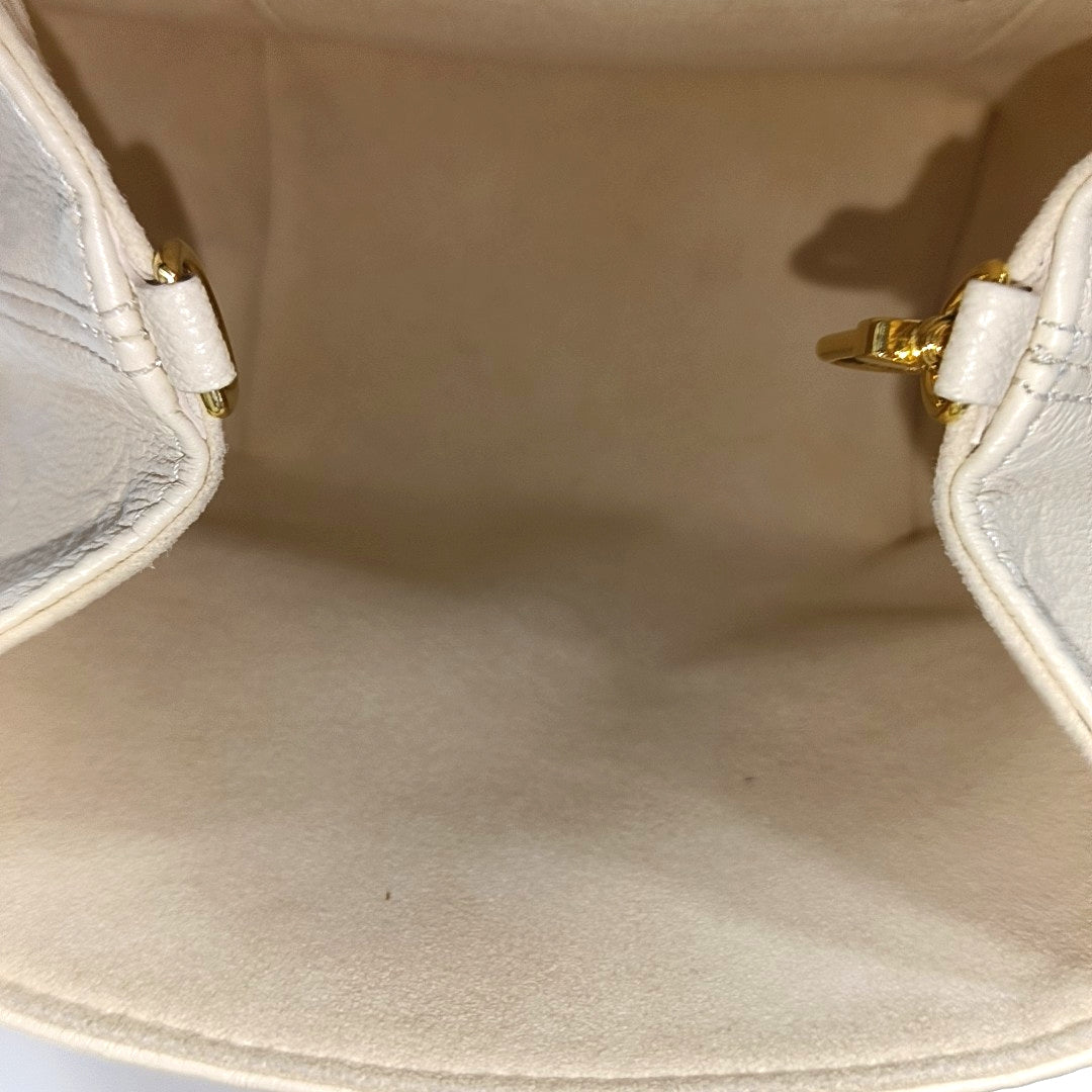 BACKUP Monogram Calfskin White