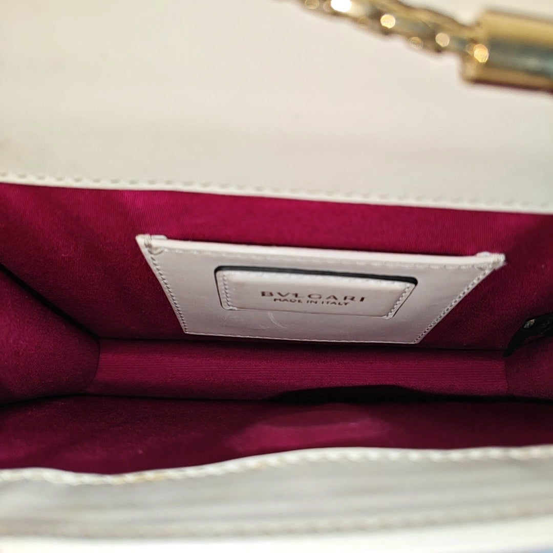 SERPENTI FOREVER Small Calfskin White